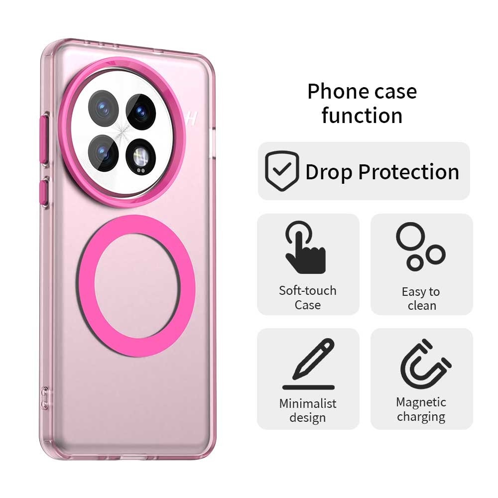 Candy gelový obal MagSafe pro OnePlus 13 - růžový