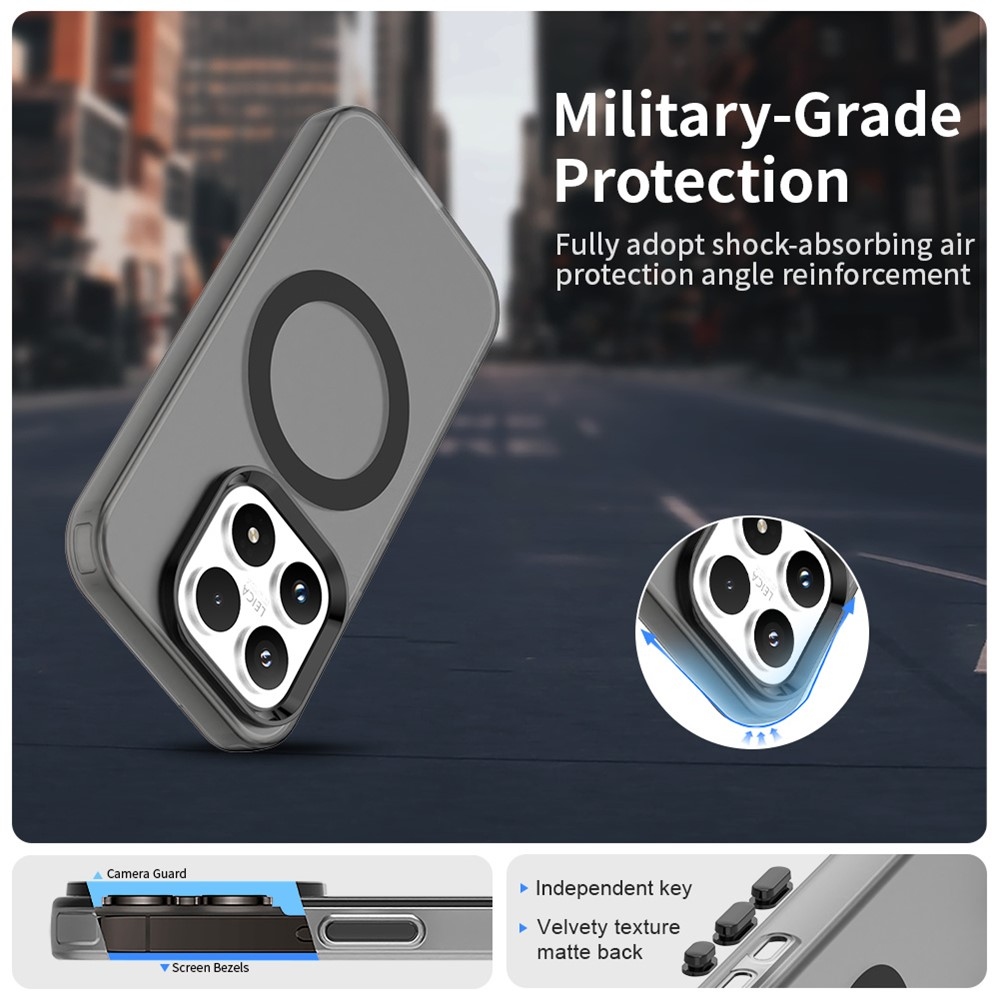 Candy gelový obal s MagSafe pro Xiaomi 17 - černý