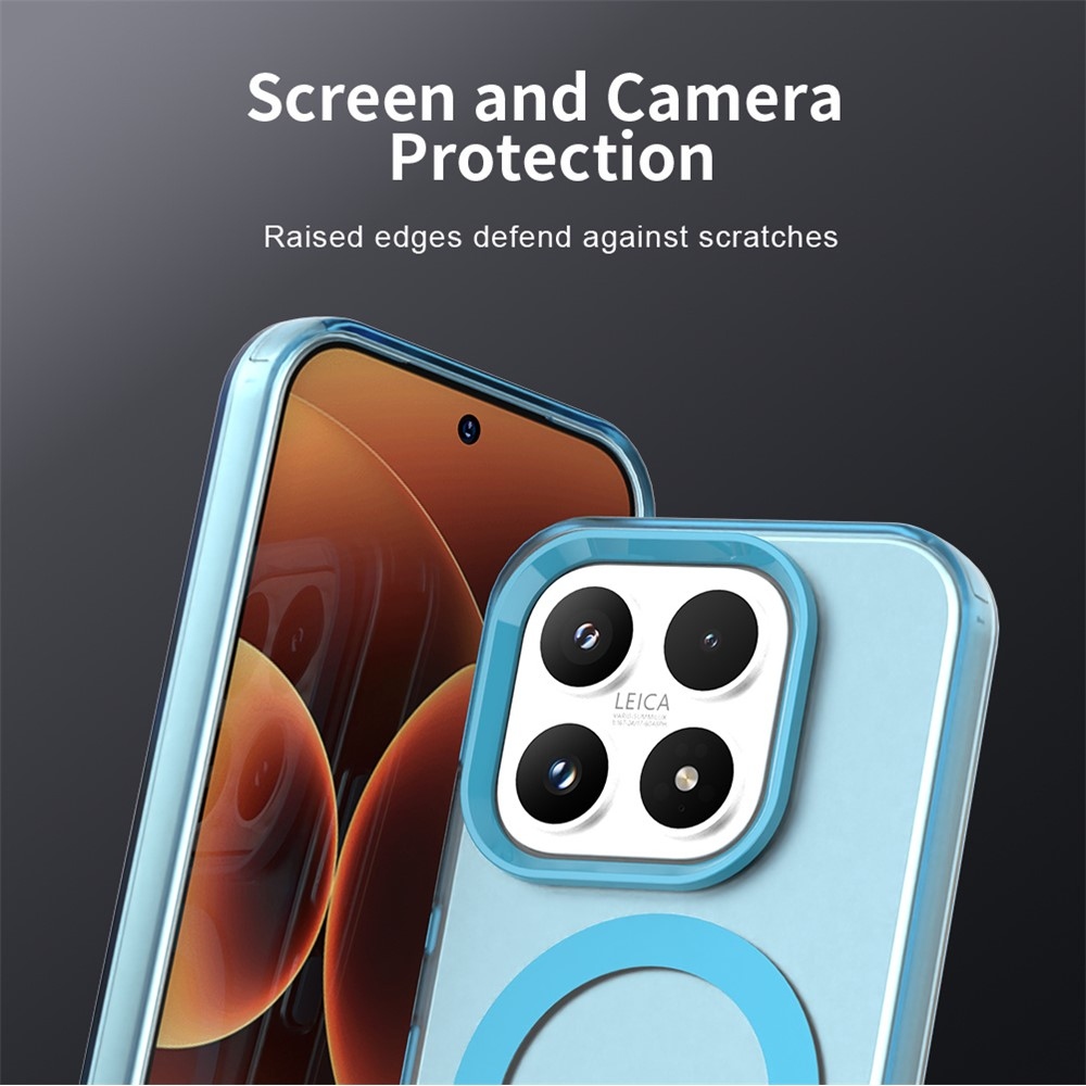 Candy gelový obal s MagSafe pro Xiaomi 17 - modrý