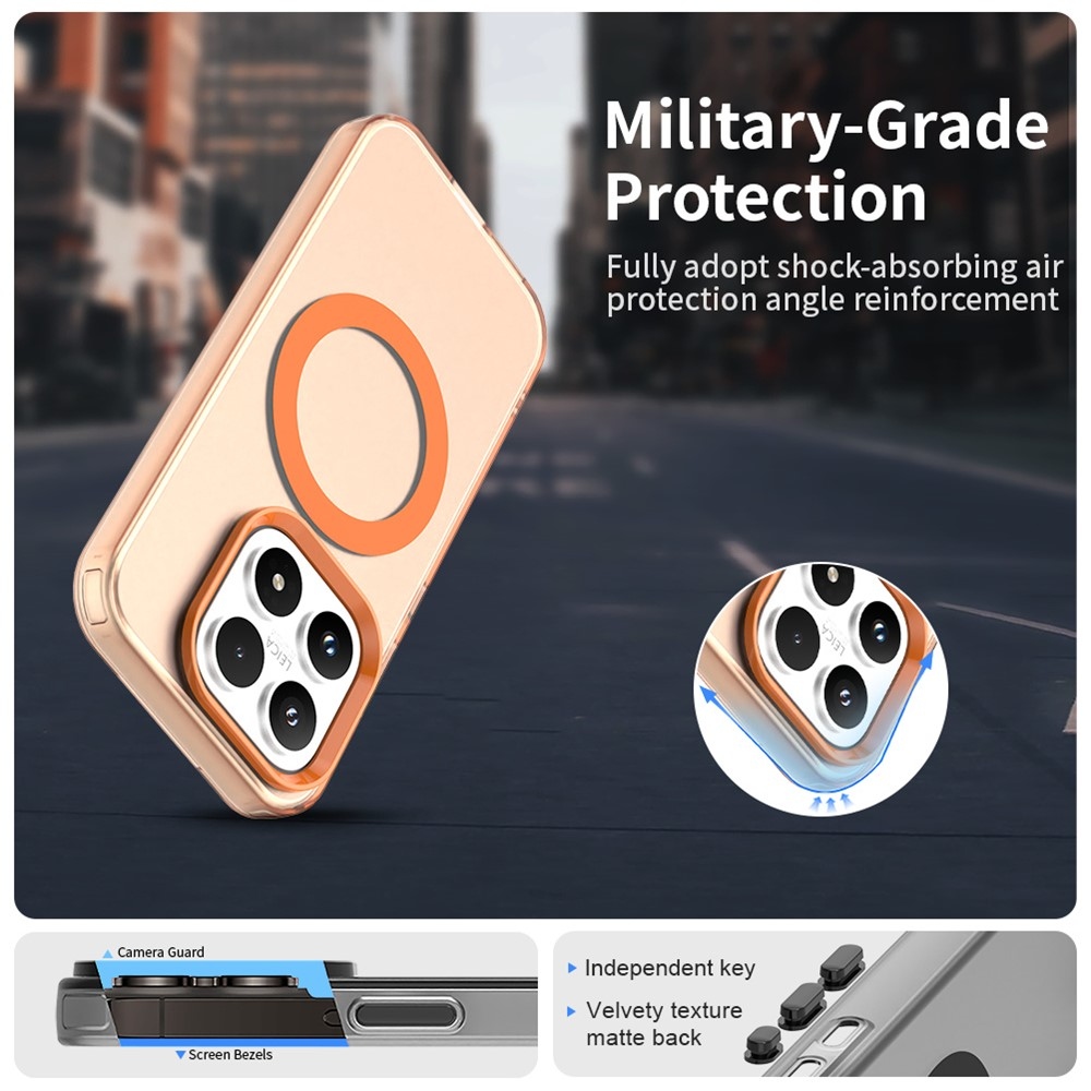 Candy gelový obal s MagSafe pro Xiaomi 17 - oranžový