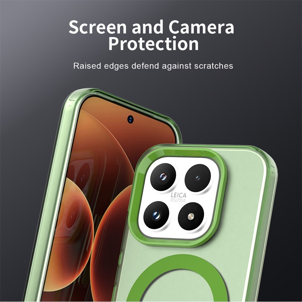 Candy gelový obal s MagSafe pro Xiaomi 17 - zelený