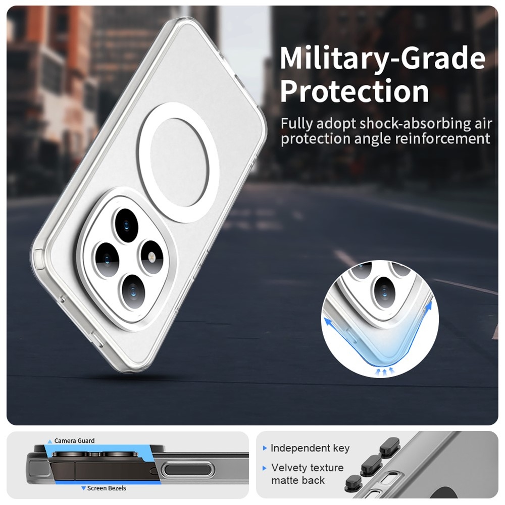 Candy gelový obal s MagSafe pro Xiaomi Redmi Note 15 Pro+ 5G - bílý