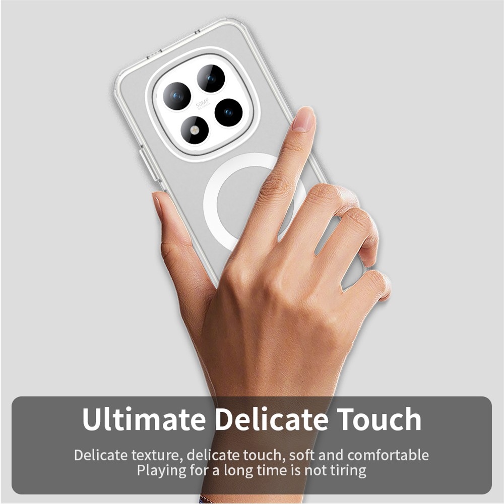 Candy gelový obal s MagSafe pro Xiaomi Redmi Note 15 Pro+ 5G - bílý