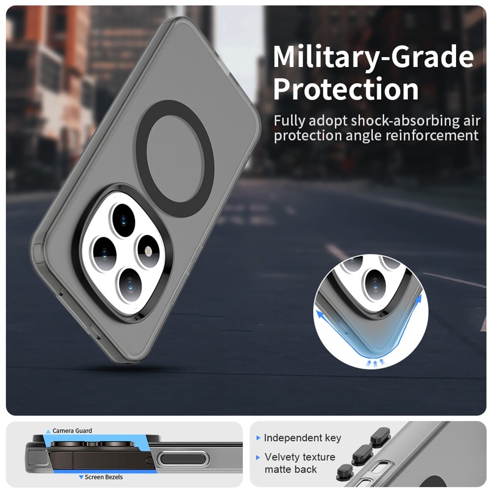 Candy gelový obal s MagSafe pro Xiaomi Redmi Note 15 Pro+ 5G - černý