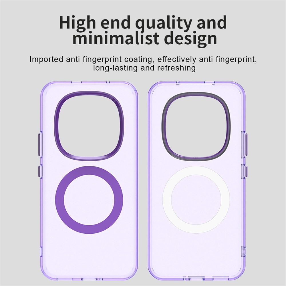 Candy gelový obal s MagSafe pro Xiaomi Redmi Note 15 Pro+ 5G - fialový