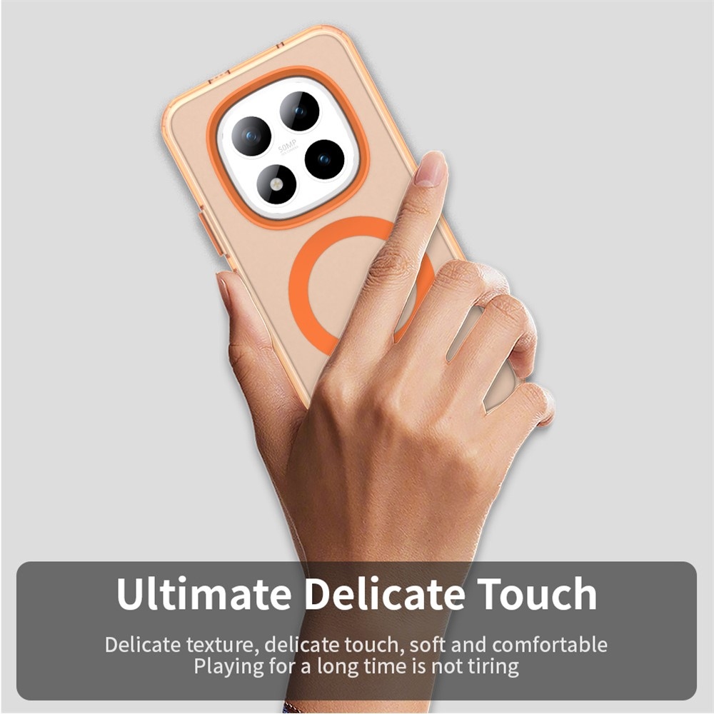 Candy gelový obal s MagSafe pro Xiaomi Redmi Note 15 Pro+ 5G - oranžový