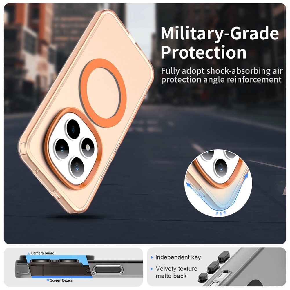 Candy gelový obal s MagSafe pro Xiaomi Redmi Note 15 Pro+ 5G - oranžový