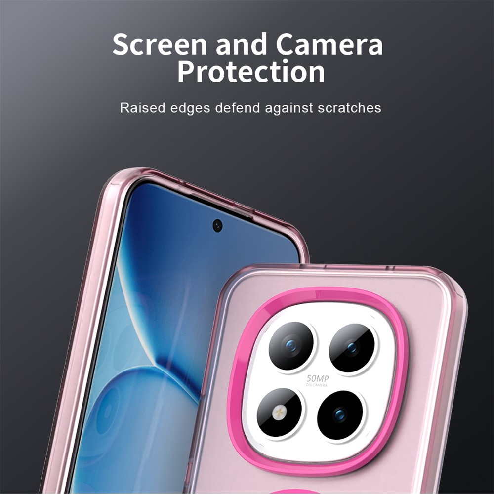 Candy gelový obal s MagSafe pro Xiaomi Redmi Note 15 Pro+ 5G - růžový