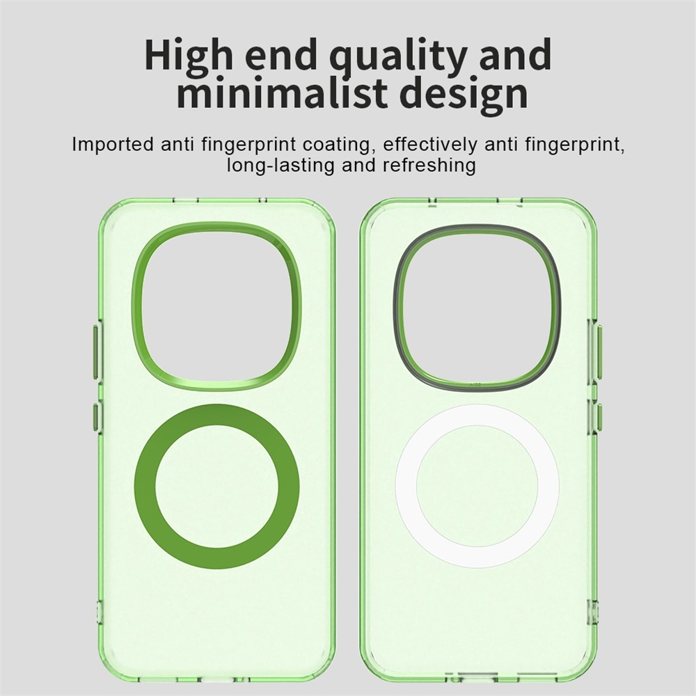 Candy gelový obal s MagSafe pro Xiaomi Redmi Note 15 Pro+ 5G - zelený