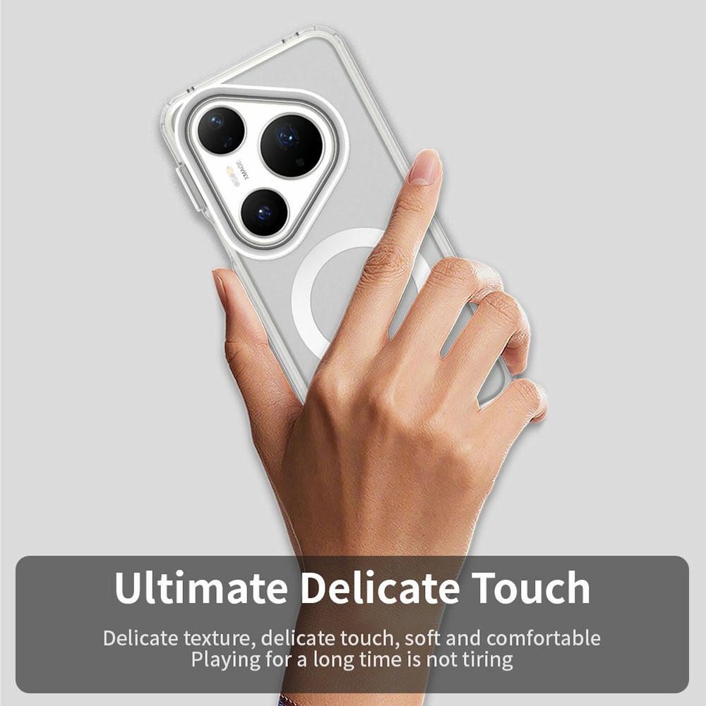 Candy gelový obal s MagSafe na Huawei Pura 80 Pro - bílý