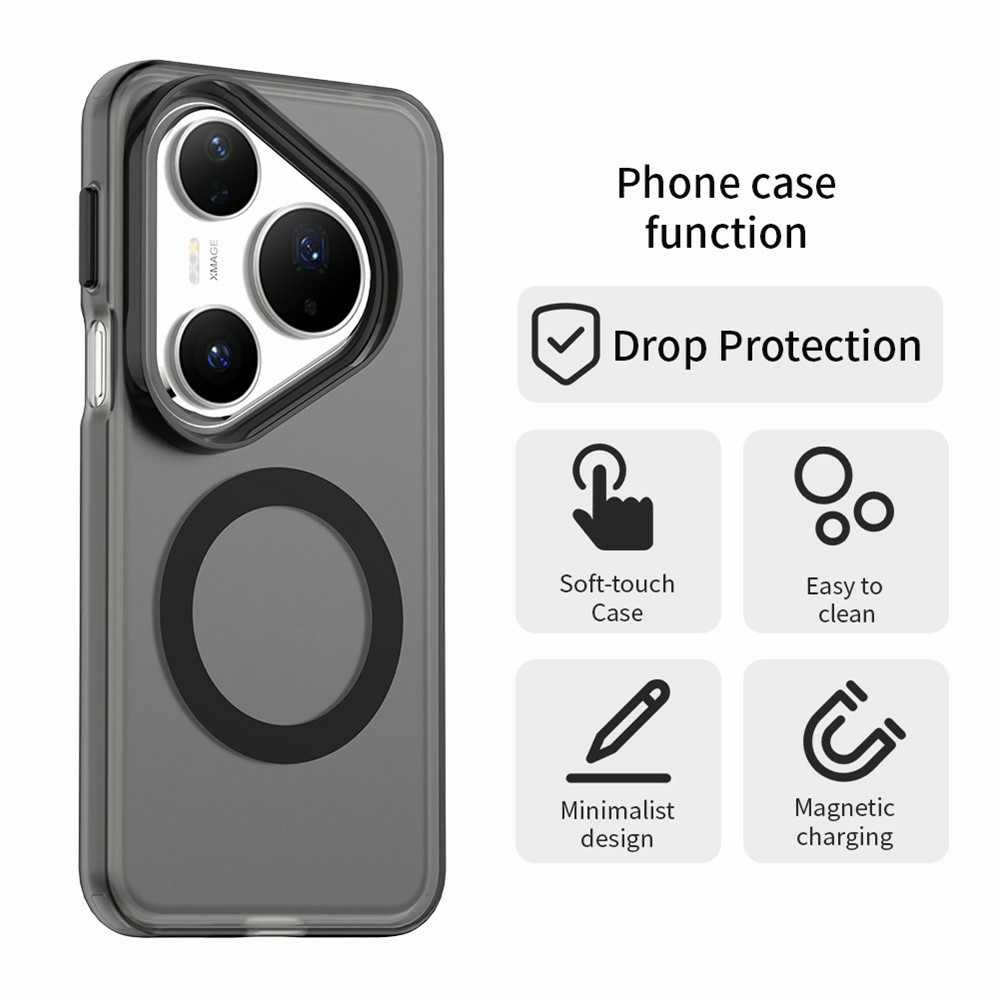 Candy gelový obal s MagSafe na Huawei Pura 80 Pro - černý