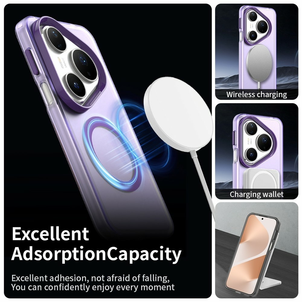 Candy gelový obal s MagSafe na Huawei Pura 80 Pro - fialový