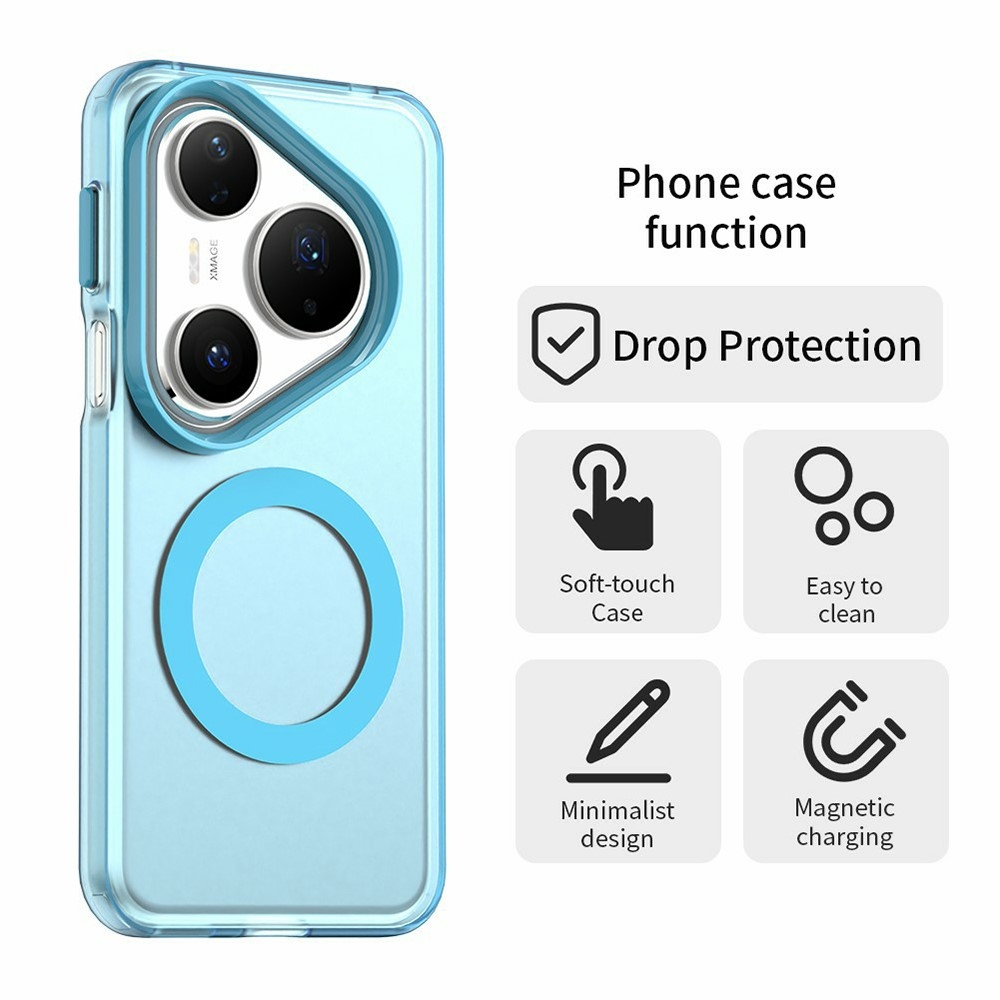 Candy gelový obal s MagSafe na Huawei Pura 80 Pro - modrý