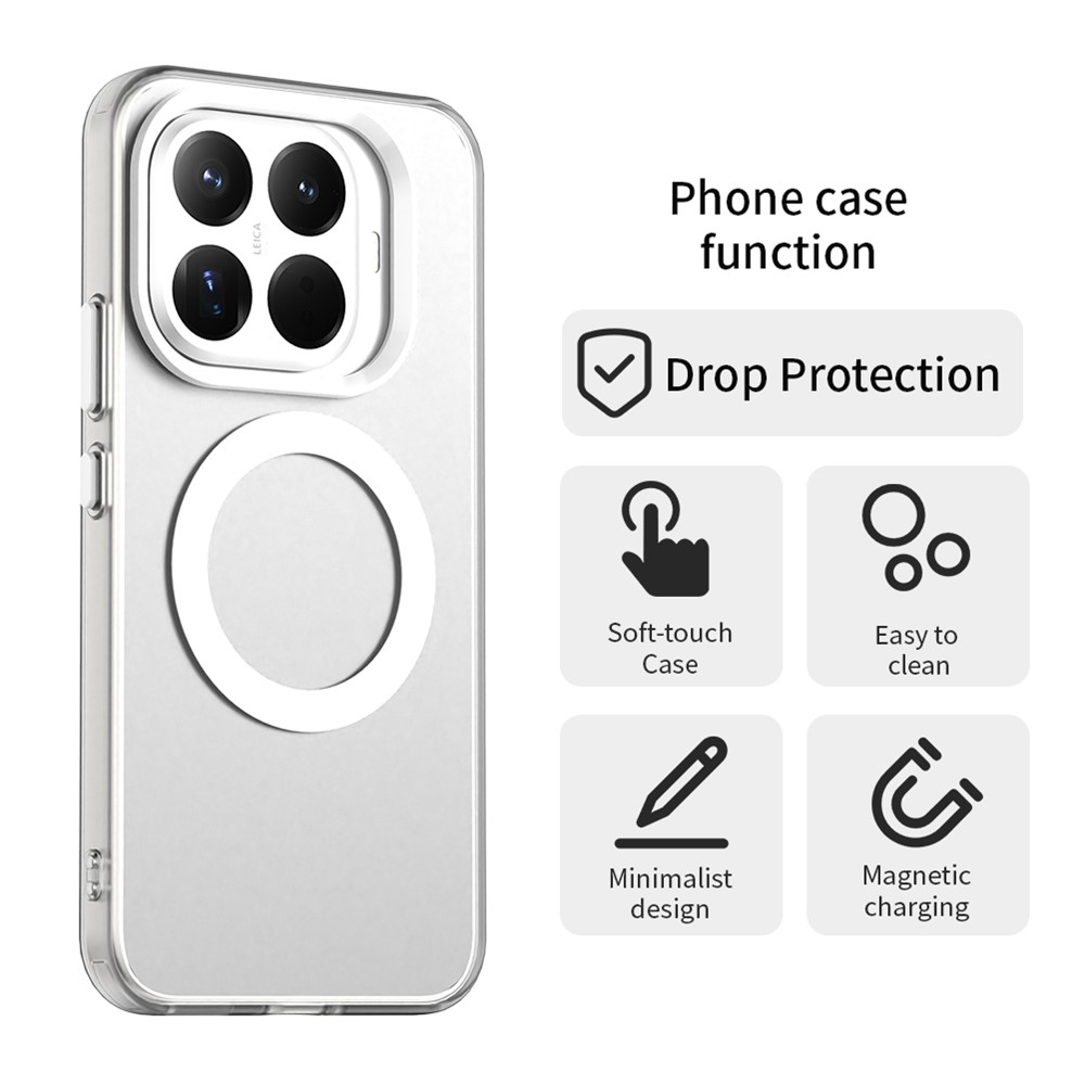 Candy gelový obal s MagSafe na Xiaomi 15T Pro - bílý