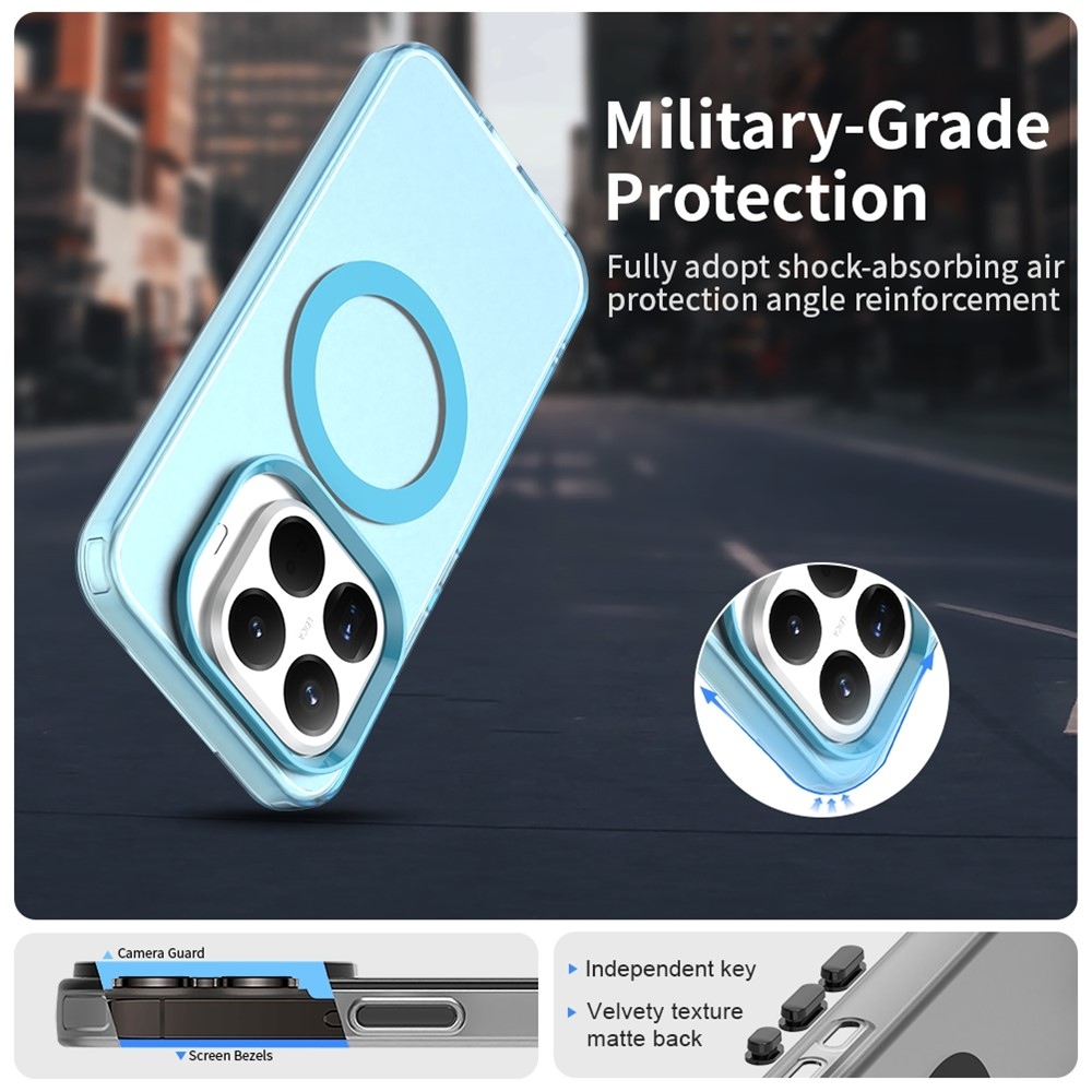 Candy gelový obal s MagSafe na Xiaomi 15T Pro - modrý