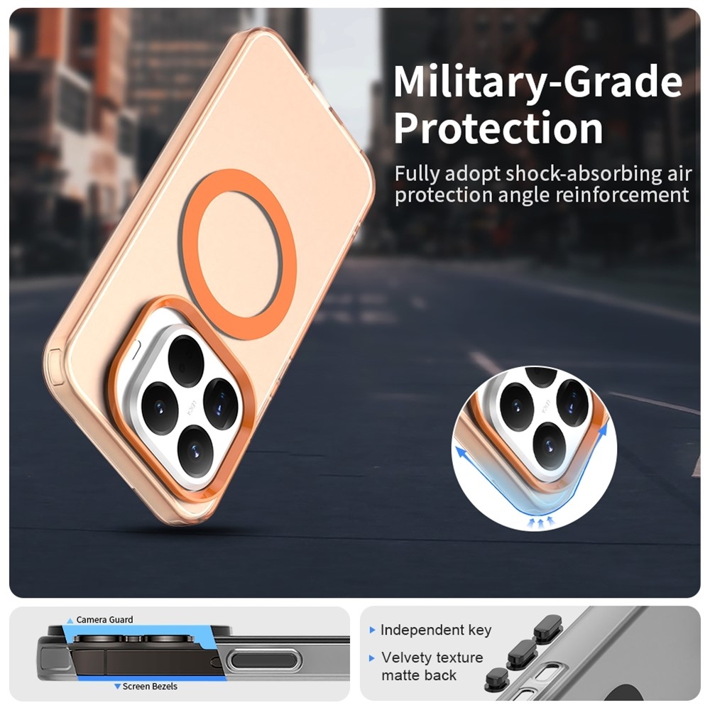 Candy gelový obal s MagSafe na Xiaomi 15T Pro - oranžový