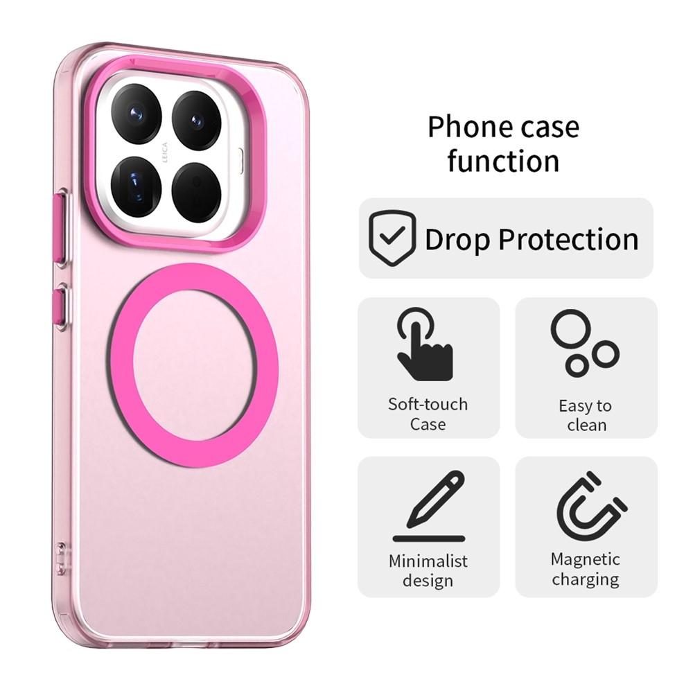 Candy gelový obal s MagSafe na Xiaomi 15T Pro - růžový