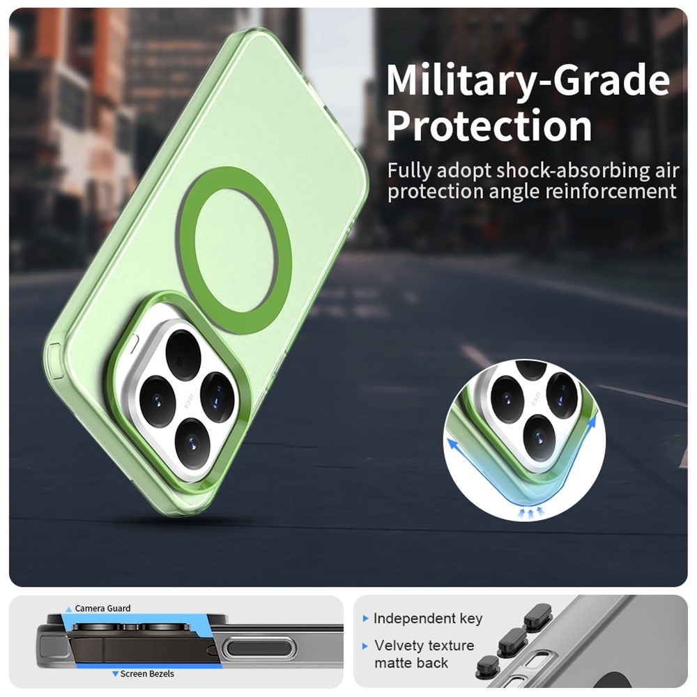 Candy gelový obal s MagSafe na Xiaomi 15T Pro - zelený