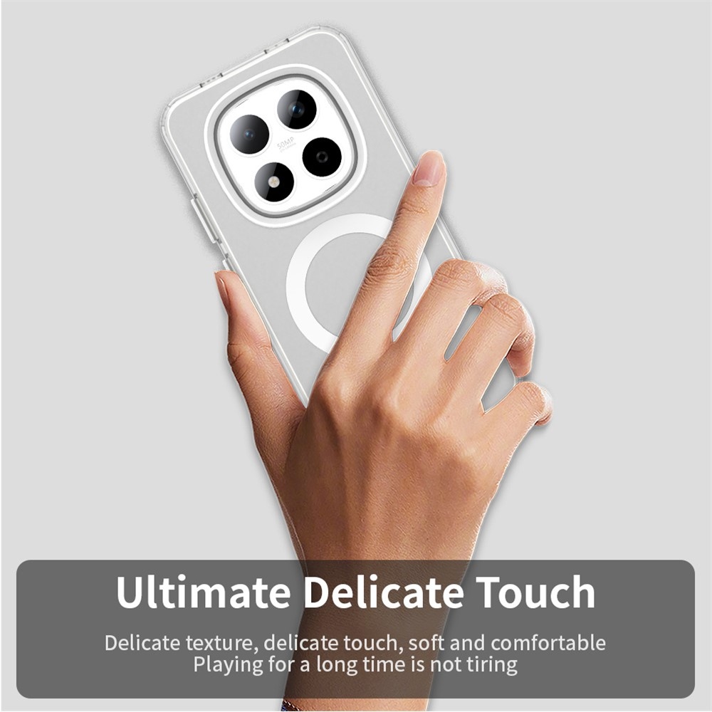 Candy gelový obal s MagSafe na Xiaomi Redmi Note 15 Pro 5G - bílý