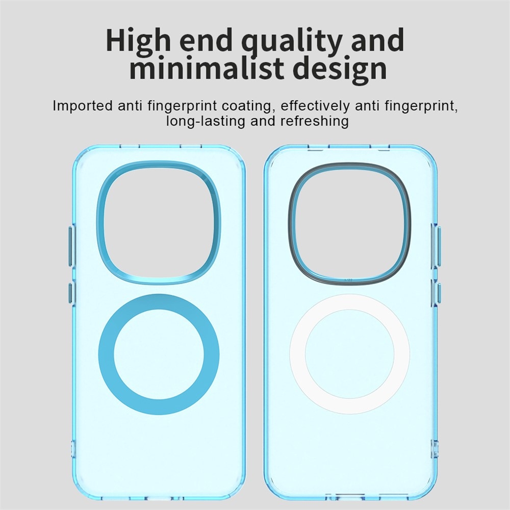 Candy gelový obal s MagSafe na Xiaomi Redmi Note 15 Pro 5G - modrý