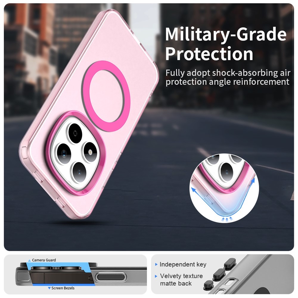 Candy gelový obal s MagSafe na Xiaomi Redmi Note 15 Pro 5G - růžový