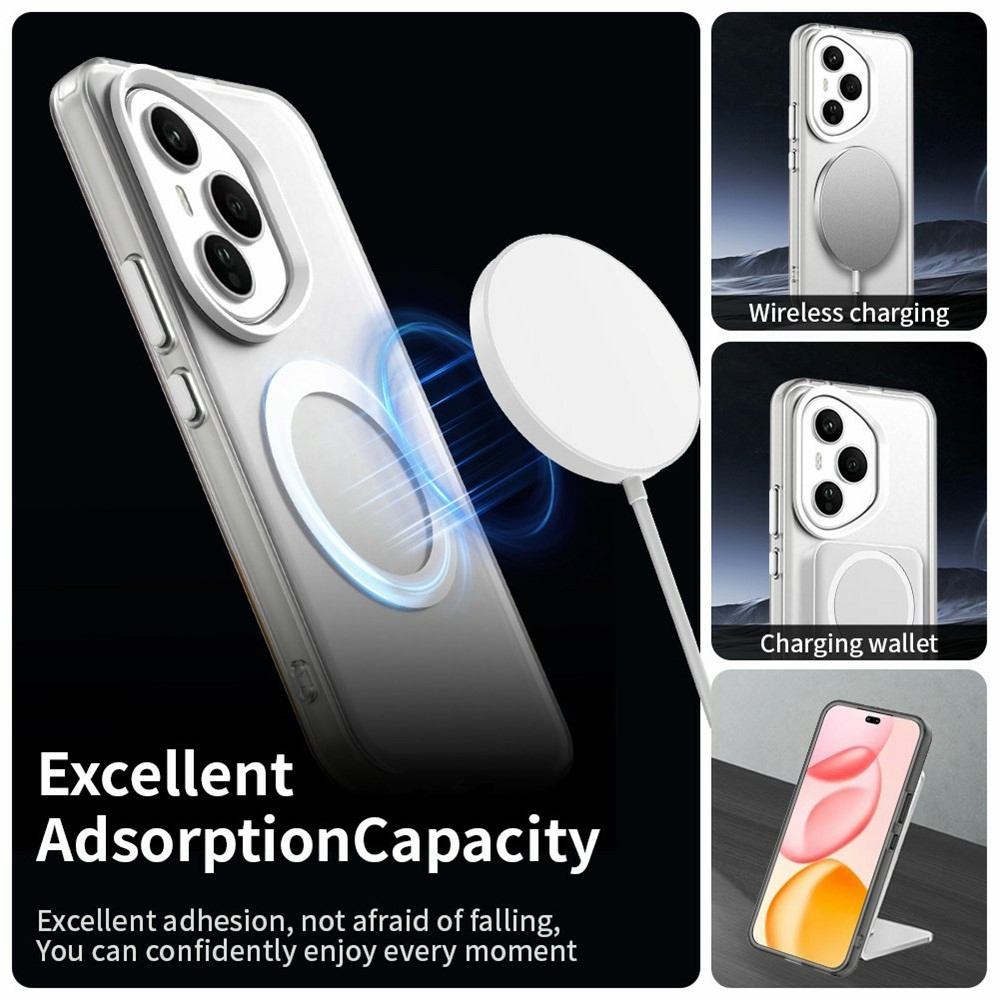 Candy gelový obal s MagSafe pro Honor 400 Pro - bílý