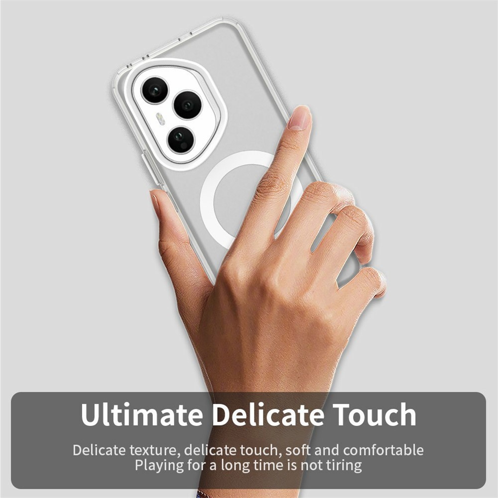 Candy gelový obal s MagSafe pro Honor 400 Pro - bílý