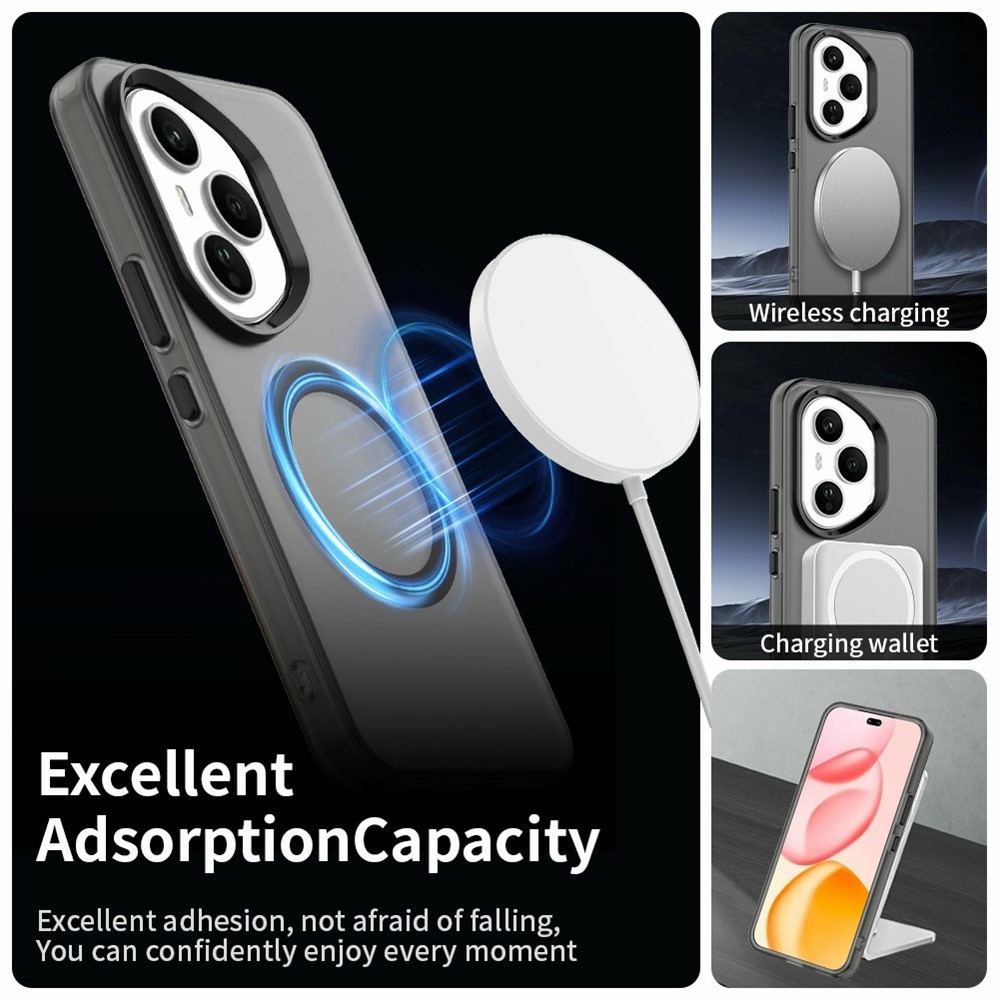 Candy gelový obal s MagSafe pro Honor 400 Pro - černý