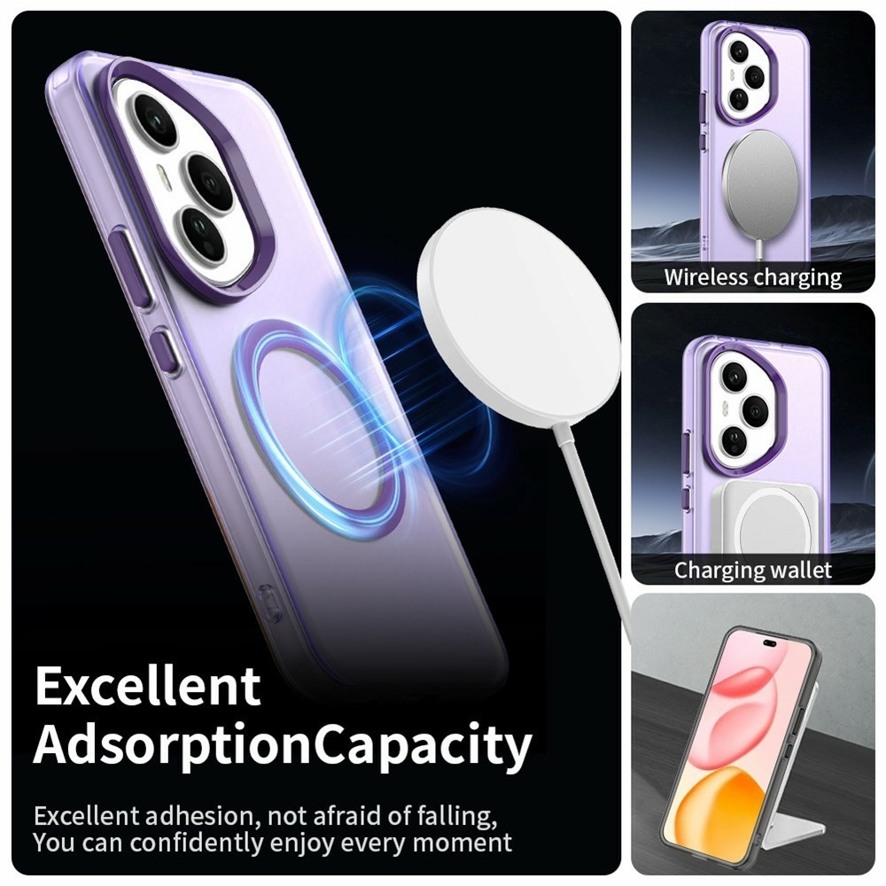 Candy gelový obal s MagSafe pro Honor 400 Pro - fialový