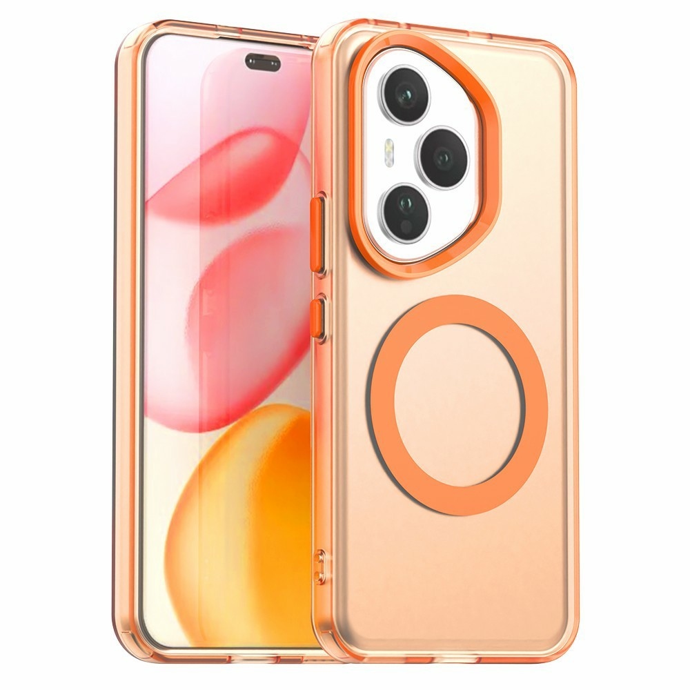 Candy gelový obal s MagSafe pro Honor 400 Pro - oranžový