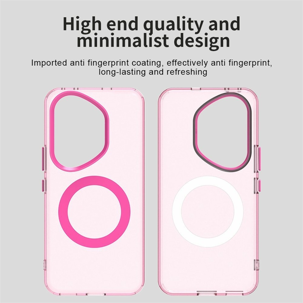 Candy gelový obal s MagSafe pro Honor 400 Pro - růžový