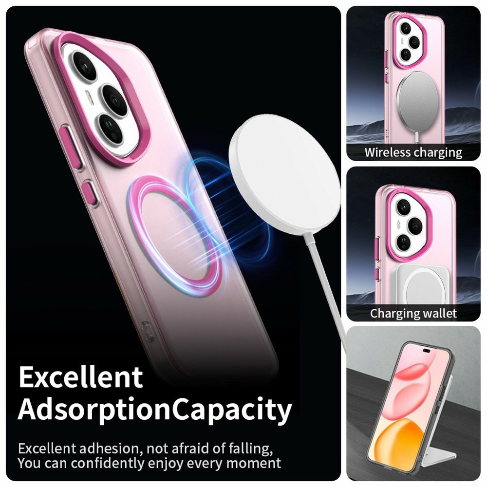 Candy gelový obal s MagSafe pro Honor 400 Pro - růžový