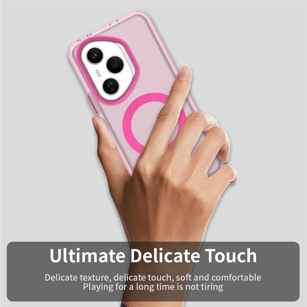 Candy gelový obal s MagSafe pro Honor 400 Pro - růžový