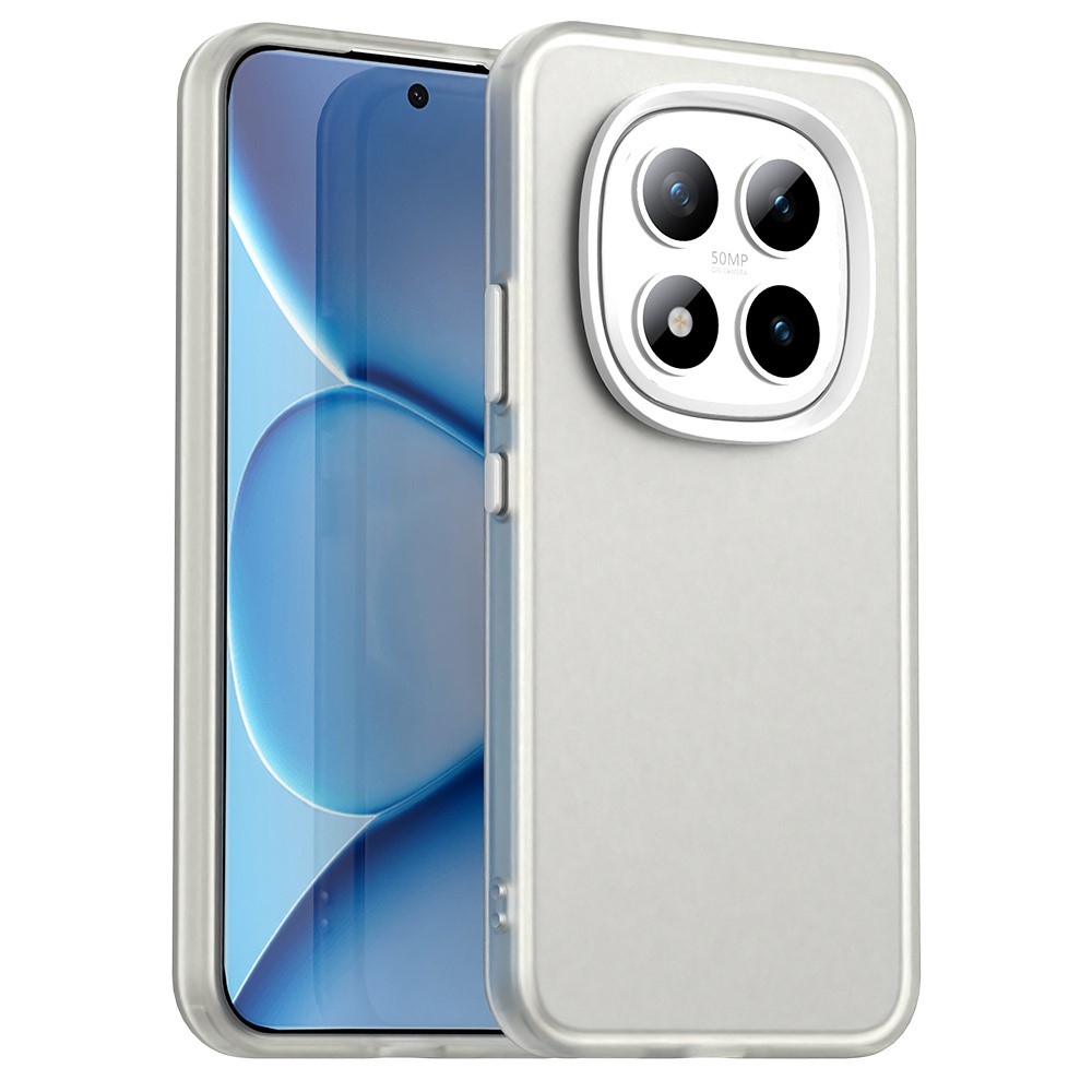 Candys matný gelový obal na Xiaomi Redmi Note 15 Pro 5G - bílý