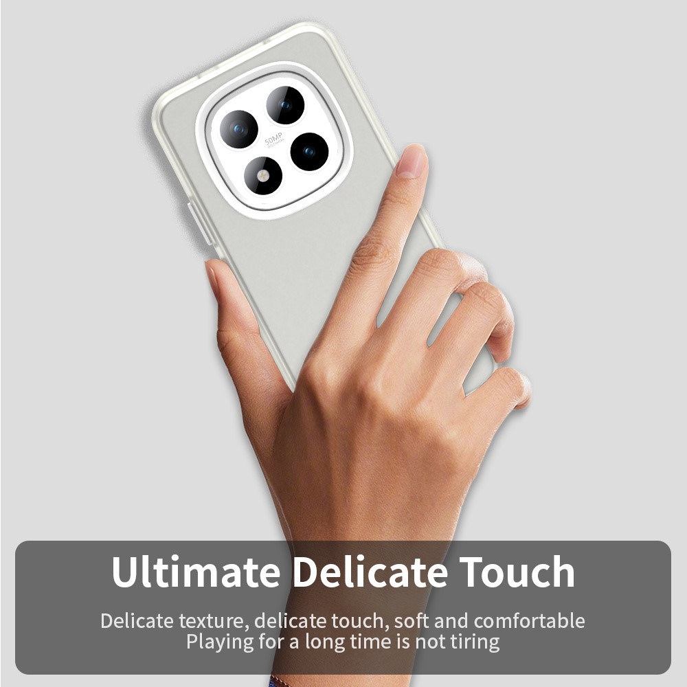 Candys matný gelový obal na Xiaomi Redmi Note 15 Pro 5G - bílý