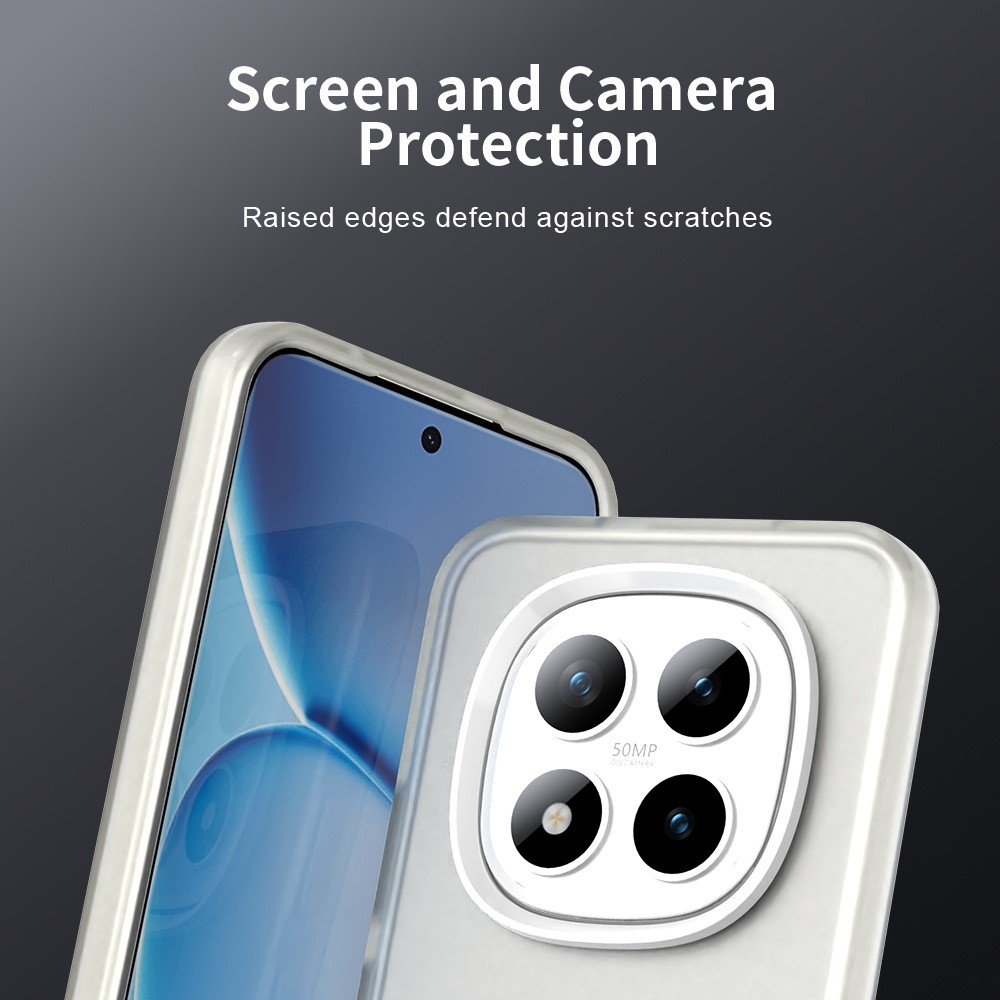 Candys matný gelový obal na Xiaomi Redmi Note 15 Pro 5G - bílý