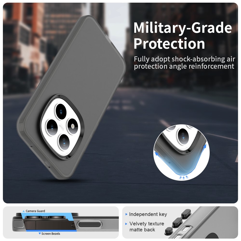 Candys matný gelový obal na Xiaomi Redmi Note 15 Pro 5G - černý