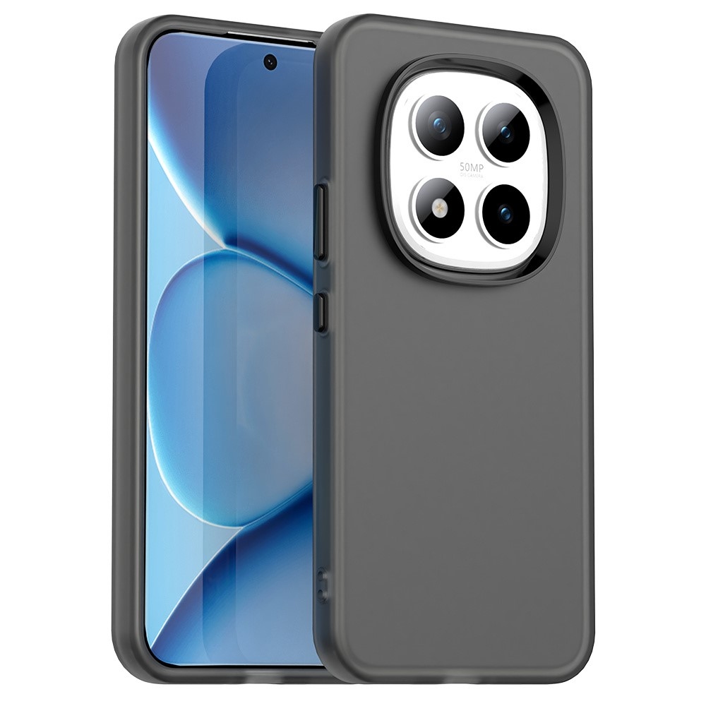 Candys matný gelový obal na Xiaomi Redmi Note 15 Pro 5G - černý