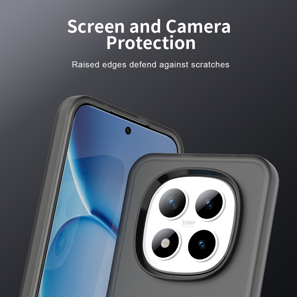 Candys matný gelový obal na Xiaomi Redmi Note 15 Pro 5G - černý