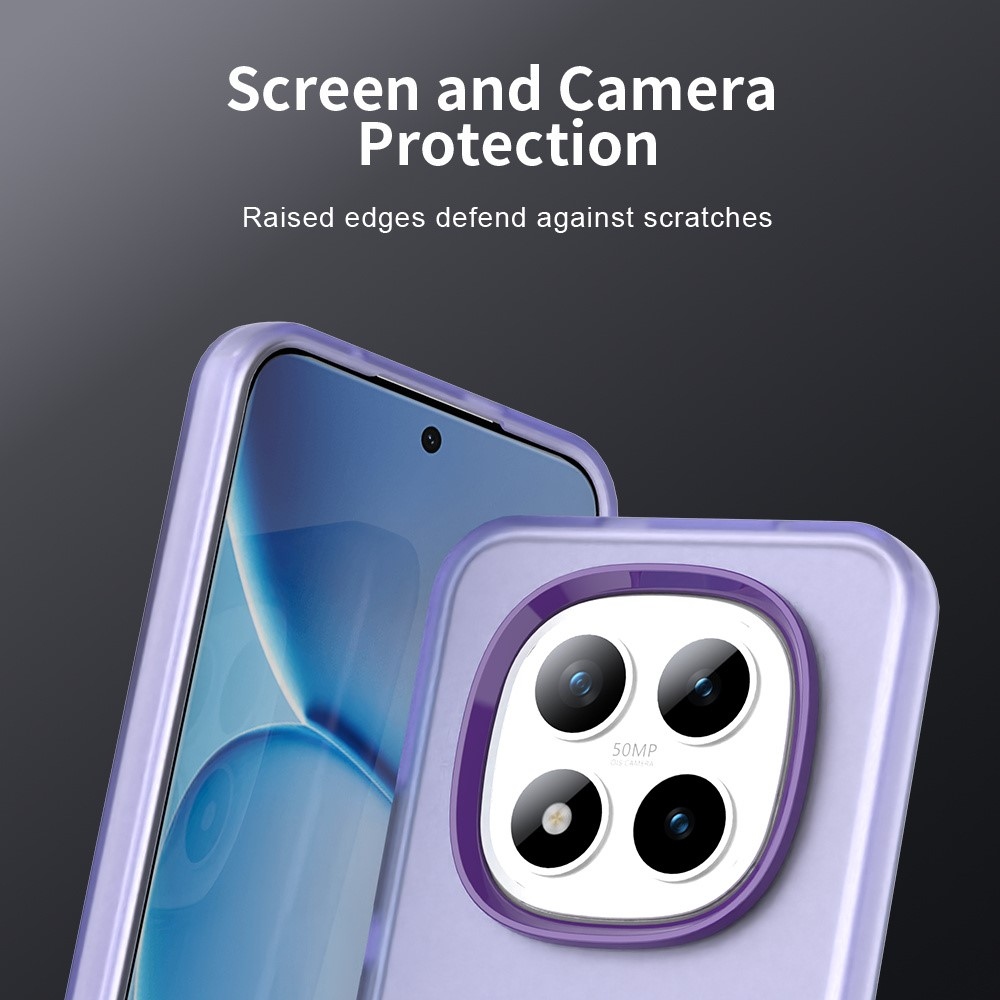 Candys matný gelový obal na Xiaomi Redmi Note 15 Pro 5G - fialový