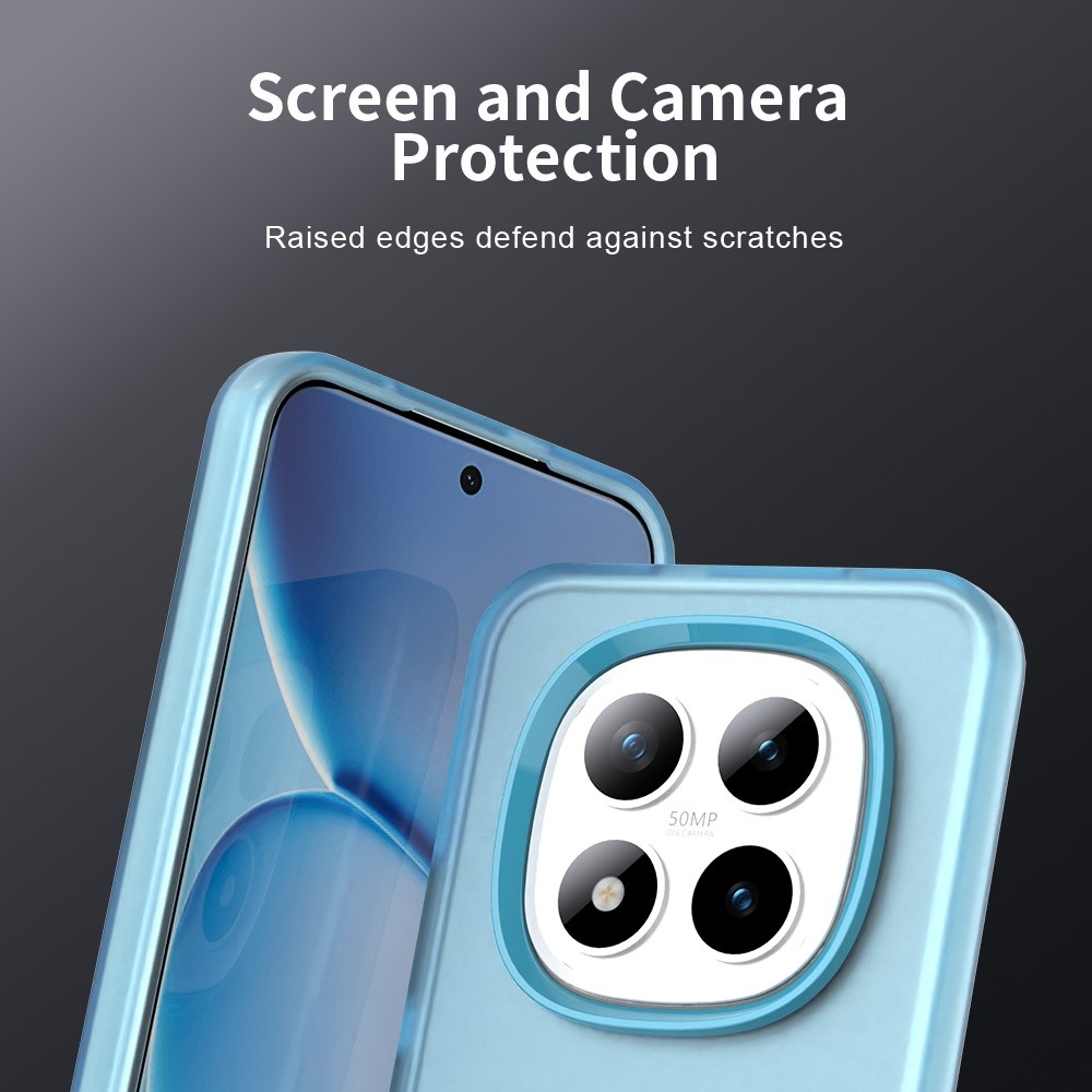 Candys matný gelový obal na Xiaomi Redmi Note 15 Pro 5G - modrý