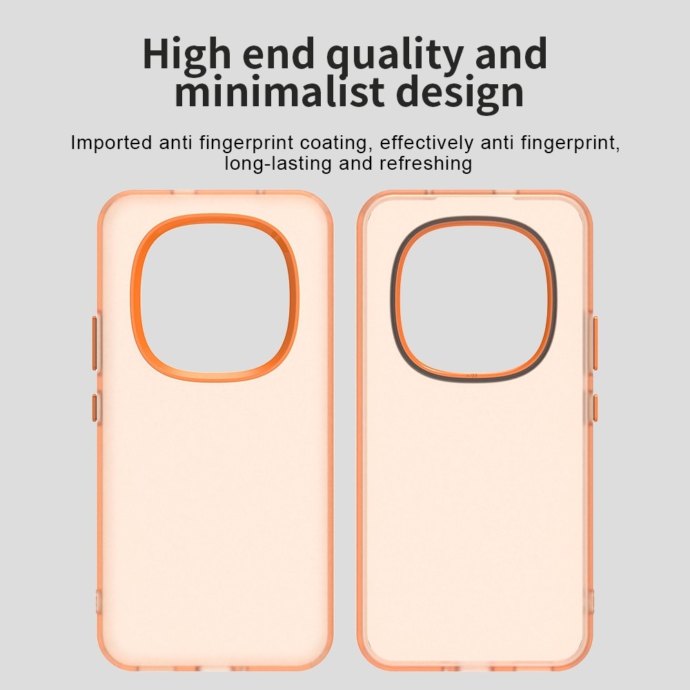 Candys matný gelový obal na Xiaomi Redmi Note 15 Pro 5G - oranžový