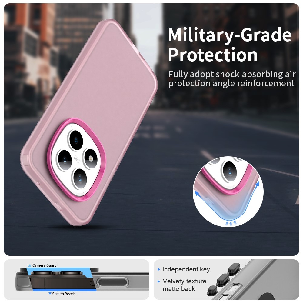 Candys matný gelový obal na Xiaomi Redmi Note 15 Pro 5G - rose