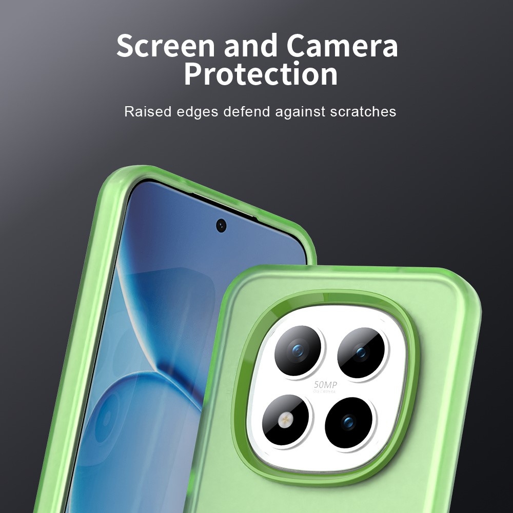 Candys matný gelový obal na Xiaomi Redmi Note 15 Pro 5G - zelený