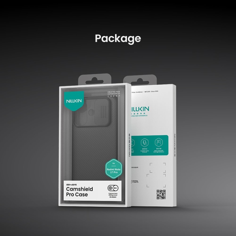 Nillkin CamShield PRO Zadní Kryt pro Xiaomi Redmi Note 17 Pro 5G Transparent Black