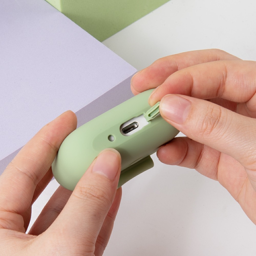 Carabi silikonový obal na Apple AirPods Pro 3 - matcha zelená