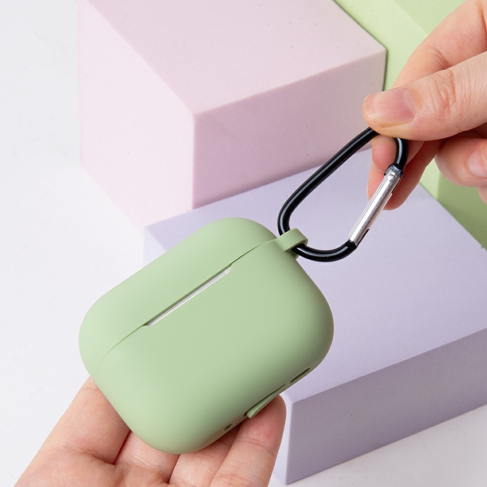 Carabi silikonový obal na Apple AirPods Pro 3 - matcha zelená