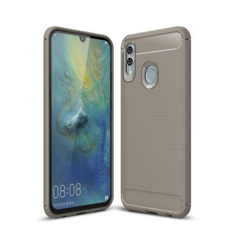 Carb gelový odolný obal pro mobil Honor 10 Lite a Huawei P Smart (2019) - šedý