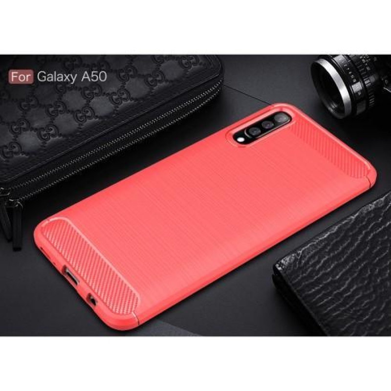 Carb odolný gelový kryt na Samsung Galaxy A50 / A30s - červený