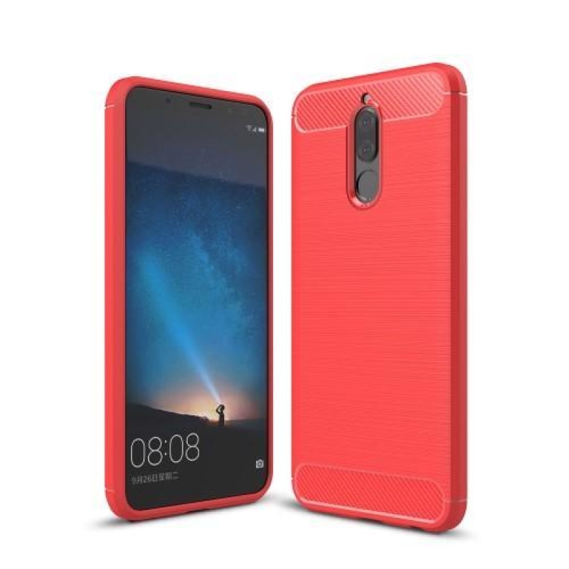 Carbo odolný gelový obal s broušením na Huawei Mate 10 Lite - červená
